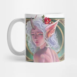 Beautiful Fantasy Demonic Whimsical Fairy Girl Mug